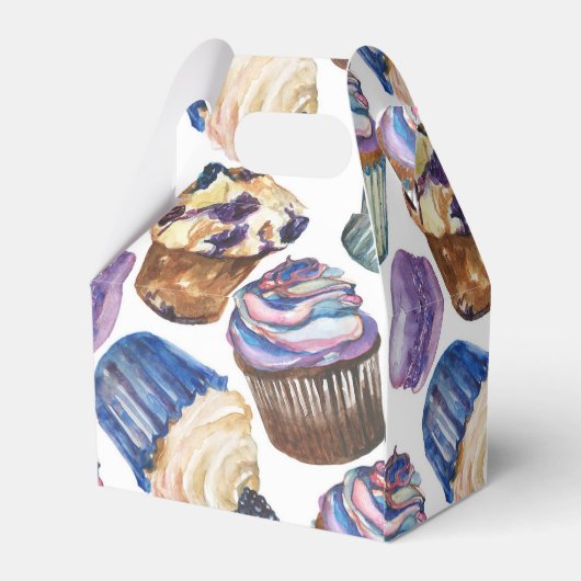 Aquarellkuchen Geschenkschachtel (Rückseite)