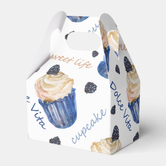 Aquarellkuchen Geschenkschachtel (Rückseite)