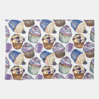 Aquarellkuchen Geschirrtuch