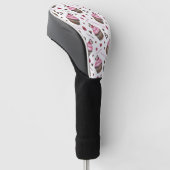 Aquarellkuchen Golf Headcover (angewinkelt)
