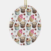 Aquarellkuchen Keramik Ornament (Rechts)