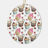 Aquarellkuchen Keramik Ornament (Links)