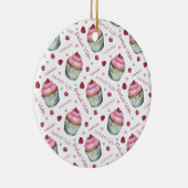 Aquarellkuchen Keramik Ornament (Rechts)