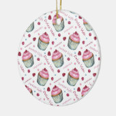 Aquarellkuchen Keramik Ornament (Links)