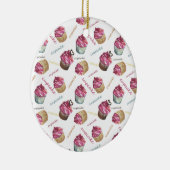 Aquarellkuchen Keramik Ornament (Rechts)