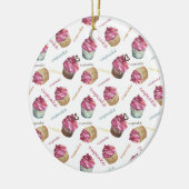 Aquarellkuchen Keramik Ornament (Links)