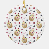 Aquarellkuchen Keramikornament (Hinten)