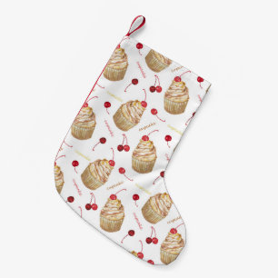 Aquarellkuchen Kleiner Weihnachtsstrumpf