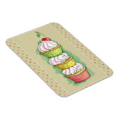 Aquarellkuchen. Küchenbild. Magnet (Rechte Seite)