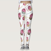 Aquarellkuchen Leggings (Vorderseite)