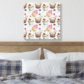 Aquarellkuchen Leinwanddruck (Insitu (Schlafzimmer))