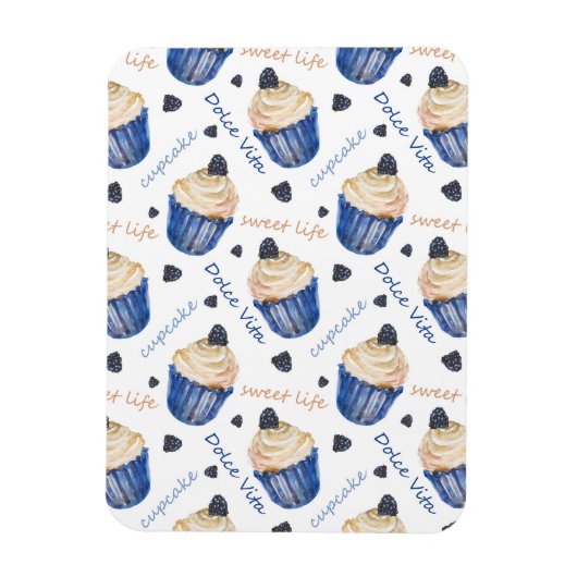 Aquarellkuchen Magnet (Vertikal)