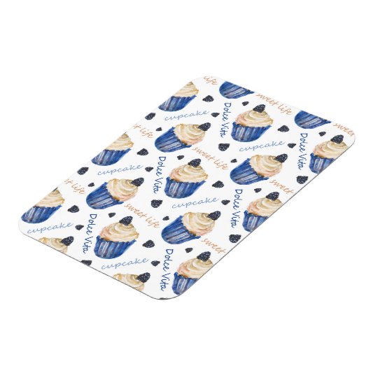 Aquarellkuchen Magnet (Linke Seite)