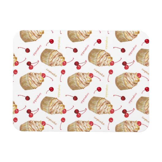 Aquarellkuchen Magnet (Horizontal)