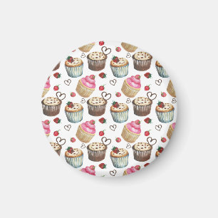 Aquarellkuchen Magnet