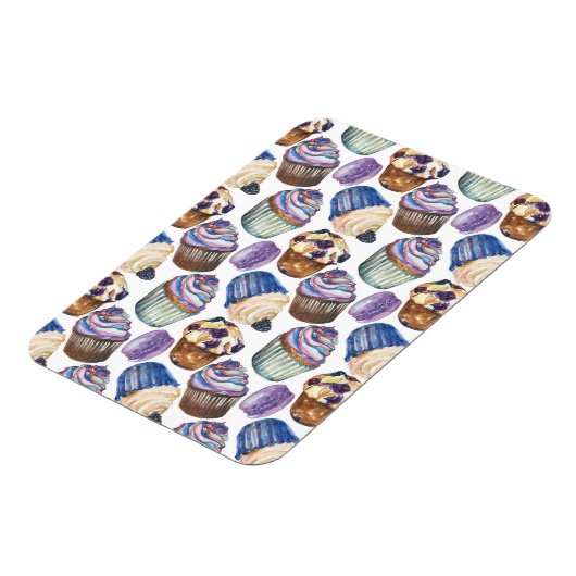 Aquarellkuchen Magnet (Linke Seite)