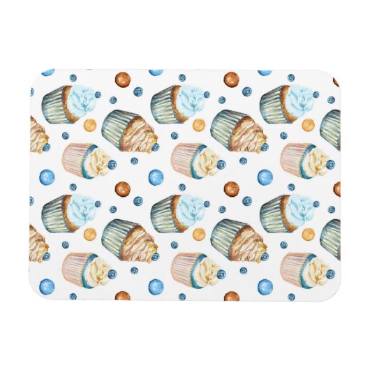 Aquarellkuchen Magnet (Horizontal)