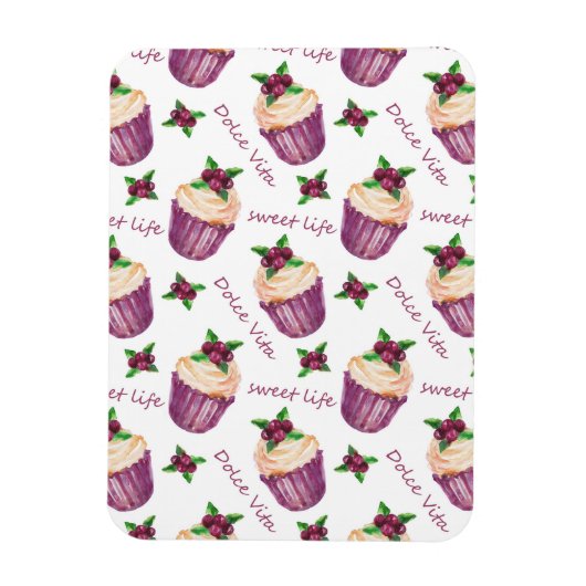 Aquarellkuchen Magnet (Vertikal)