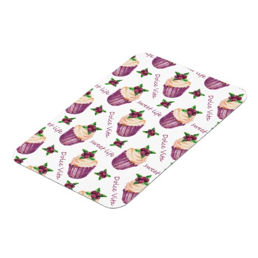 Aquarellkuchen Magnet (Linke Seite)