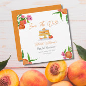 Aquarellkuchen mit Blütendusche Save The Date