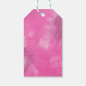 Aquarellkuchen mit Rose Leben ist, was man macht Geschenkanhänger (Rückseite)