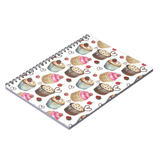 Aquarellkuchen Notizblock (Linke Seite)