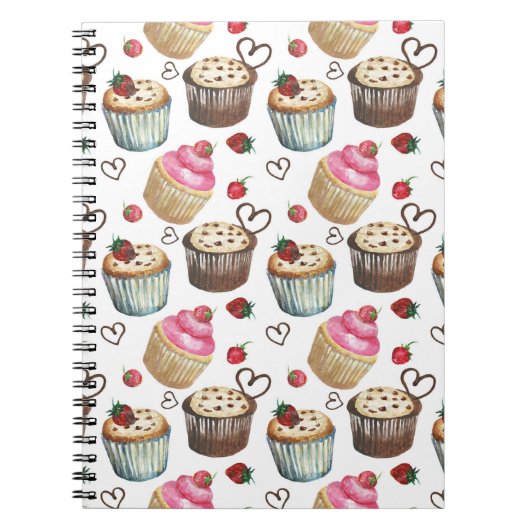 Aquarellkuchen Notizblock (Vorderseite)