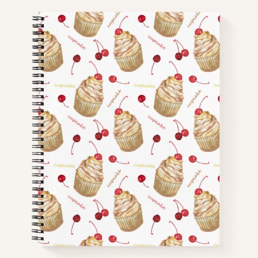 Aquarellkuchen Notizbuch (Vorderseite)