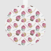 Aquarellkuchen Ornament (Rückseite)