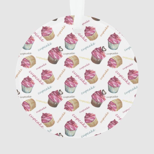 Aquarellkuchen Ornament (Rückseite)