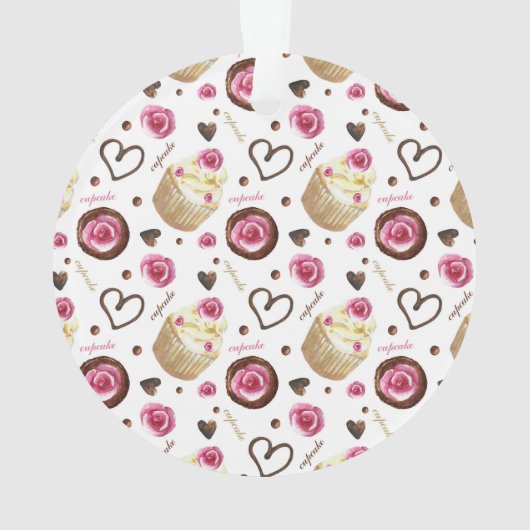 Aquarellkuchen Ornament (Rückseite)