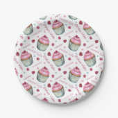 Aquarellkuchen Pappteller (Vorderseite)
