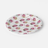 Aquarellkuchen Pappteller (Schrägansicht)