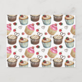 Aquarellkuchen Postkarte (Vorderseite)