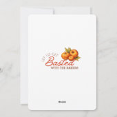 Aquarellkuchen Rustikaler Erntedank Potluck Einlad Feiertagskarte (Rückseite)