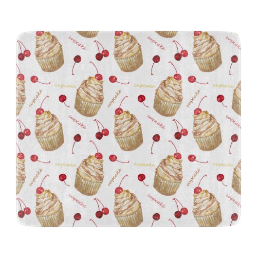 Aquarellkuchen Schneidebrett (Vorderseite)