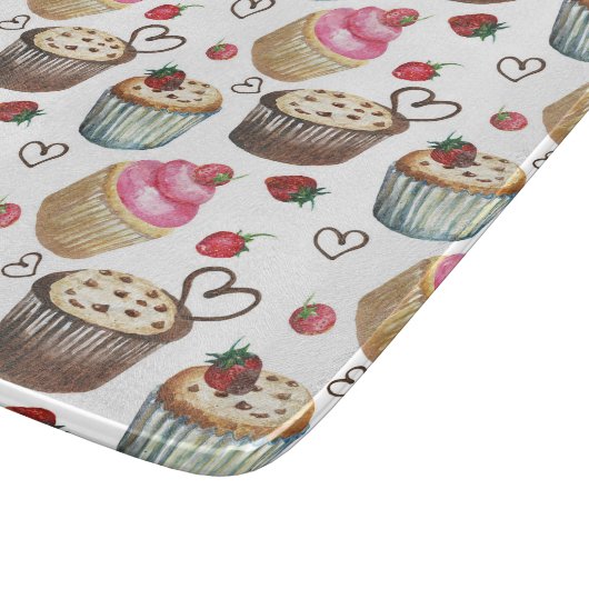 Aquarellkuchen Schneidebrett (Ecke)