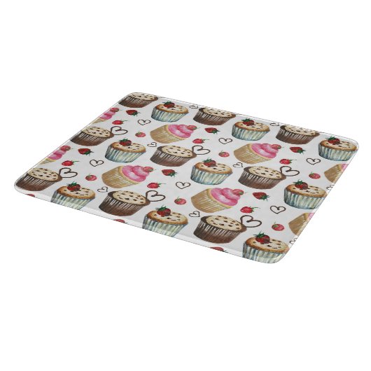 Aquarellkuchen Schneidebrett (Ecke)