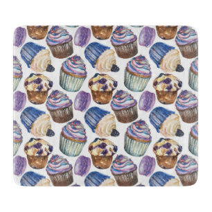 Aquarellkuchen Schneidebrett