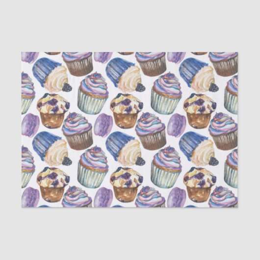 Aquarellkuchen Seidenpapier (Vorderseite)