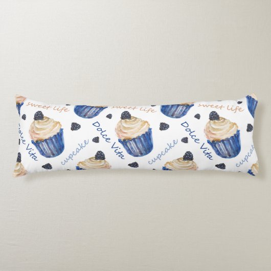 Aquarellkuchen Seitenschläferkissen (Vorderseite)