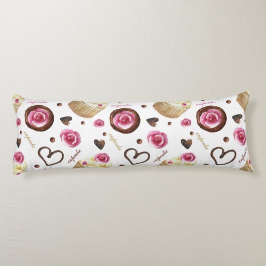 Aquarellkuchen Seitenschläferkissen (Rückseite)