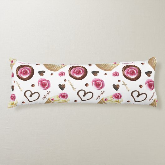 Aquarellkuchen Seitenschläferkissen (Vorderseite)