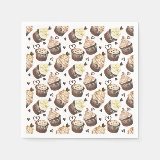 Aquarellkuchen Serviette (Vorderseite)