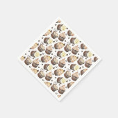 Aquarellkuchen Serviette (Ecke)