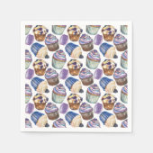 Aquarellkuchen Serviette (Vorderseite)