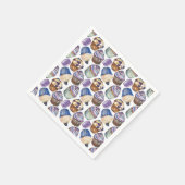 Aquarellkuchen Serviette (Ecke)