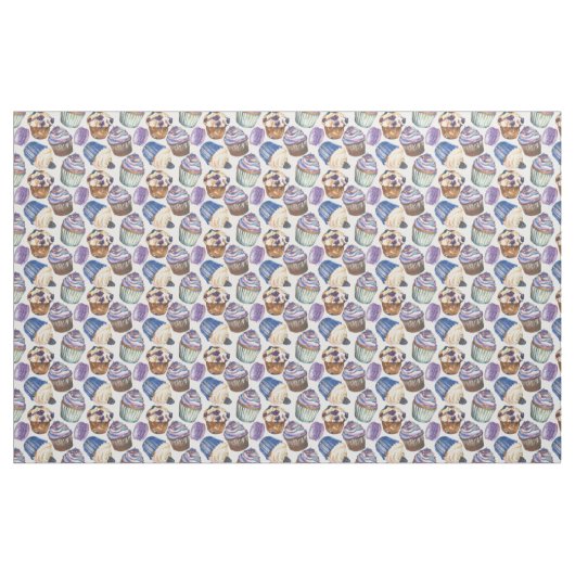 Aquarellkuchen Stoff (Fat Quarter (45,7 x 55,9 cm))