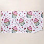 Aquarellkuchen Strandtuch (Vorderseite)