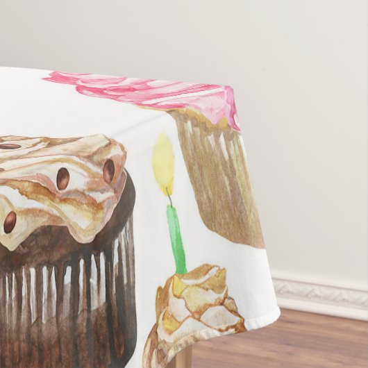 Aquarellkuchen Tischdecke (Beispiel)